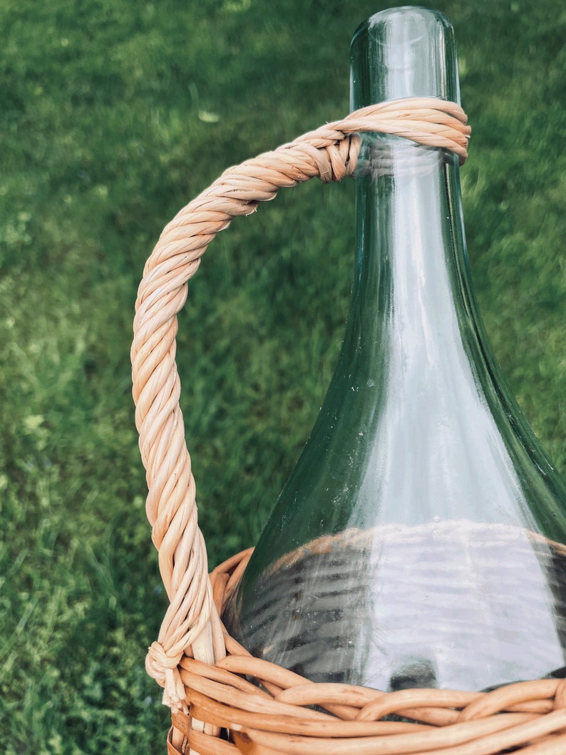 NEW Decor Bottle 1L Wicker Bottle Bottles for Decoration 3/4 Etsy