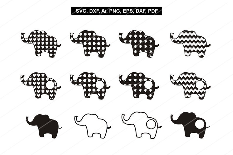 Download Elephant Svg Files Baby Elephant Print Elaphant Head Elephant Vector Svg Dxf Eps Png Pdf Cutting Files Cake Toppers Baby Shower Monogram Svg Sewing Fiber Leatherworking Vadel Com