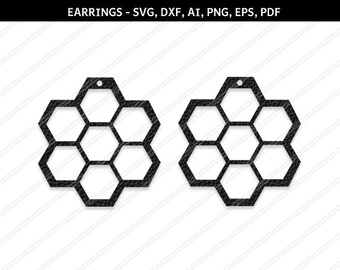 Earrings svg, Floral earrings svg, Jewelry svg, leather jewelry,Cricut silhouette, Earrings vector,Modern earrings-svg,dxf,ai,eps,png,pdf