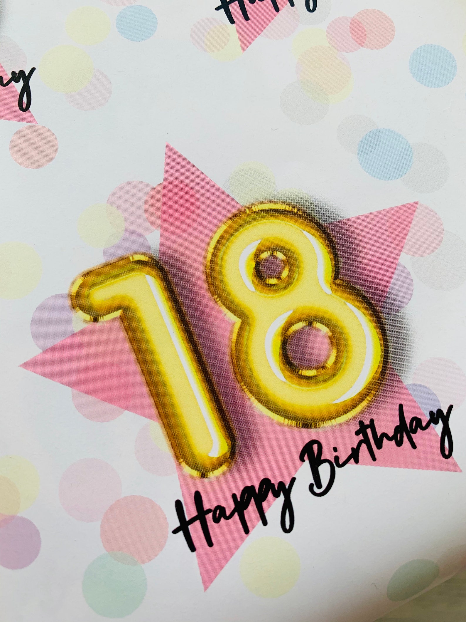18th Birthday Wrapping Paper Happy EIGHTEENTH Birthday Etsy UK