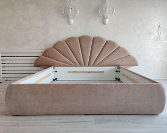 Custom King Bed/ Queen Bed/ Full Bed/ Platform Bed/ King Size Bed/ Queen Size Bed/ Full Size Bed/ Velvet Bed/ A lot of Colors