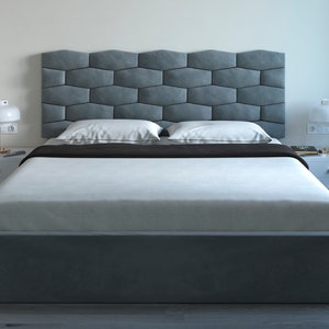 Personalized/Custom Made - Upholstered Twin/Double/Queen/King Headboards Bedroom Headboard - Wall Panels-Wall Art-Wall Decor-Easy to Install
