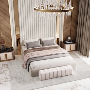Personalized/Custom Made - Upholstered Twin/Double/Queen/King Headboards Bedroom Headboard - Wall Panels-Wall Art-Wall Decor-Easy to Install