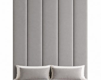 Upholstered Wall Panels Headboard, Floor to Ceiling Soft Wall Panels, Custom Size Bedroom Headboard Panels