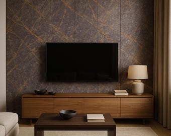 Wandpaneele in Steinoptik • MDF mit echtem Schiefer verkleidet • Natursteinpaneele • Moderne Akzentwandpaneele • Luxuriöse, strukturierte Wanddekoration