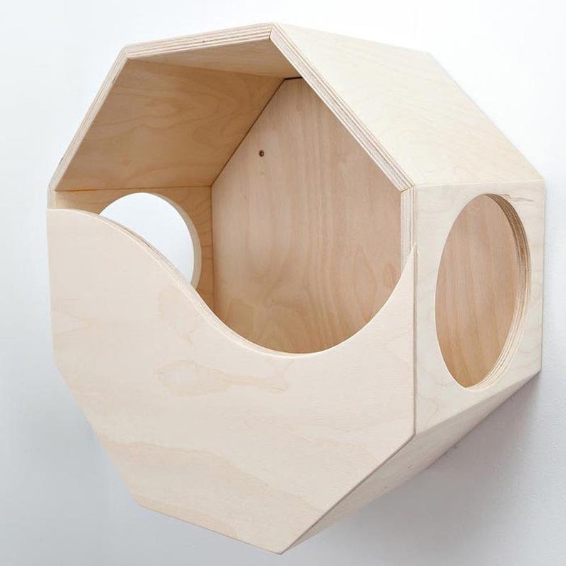 Wooden Cat Furniture/ Wood Cat Bed/ Wooden Cat House/ Cat Box/ Etsy