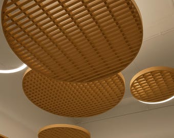 Hochwertige Deckenpaneele aus Holz in Wolkenform, Naturholz-Deckenpaneele – individuelle Designs aus Esche oder Eiche