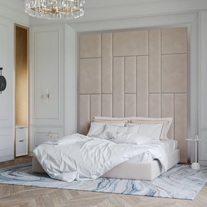 Personalized/Custom Made - Upholstered Twin/Double/Queen/King Headboards Bedroom Headboard - Wall Panels-Wall Art-Wall Decor-Easy to Install