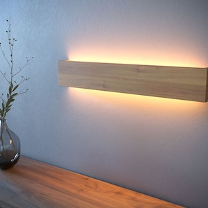 Wood Wall Sconce, Wall Lamp, Hanging Lights, Led Light, Bedside Lamp, 100% Natural Wood, Any Size, Any Color