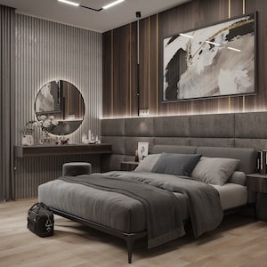 Upholstered Wall Panel W 30&quot;/39&quot; х H 11,5&quot; Pack of 4 - Twin/Quenn/King Headboards - Bedroom Headboard - Personalizet Wall Panels for Bedroom