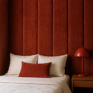 Upholstered Wall Headboard Panels – Custom King Headboard – Soft Padded Wall Panels for Bedroom Decor