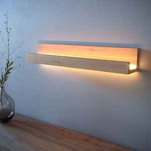 Wood Wall Sconce, Wall Lamp, Hanging Lights, Led Light, Bedside Lamp, 100% Natural Wood, Any Size, Any Color