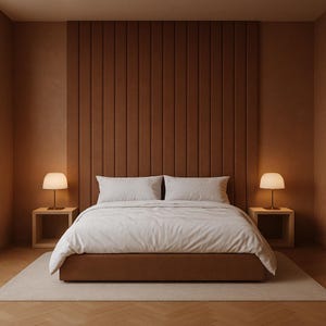 Full Wall Upholstered Headboard Panels – Custom Large Soft Panels – Modern Style Look