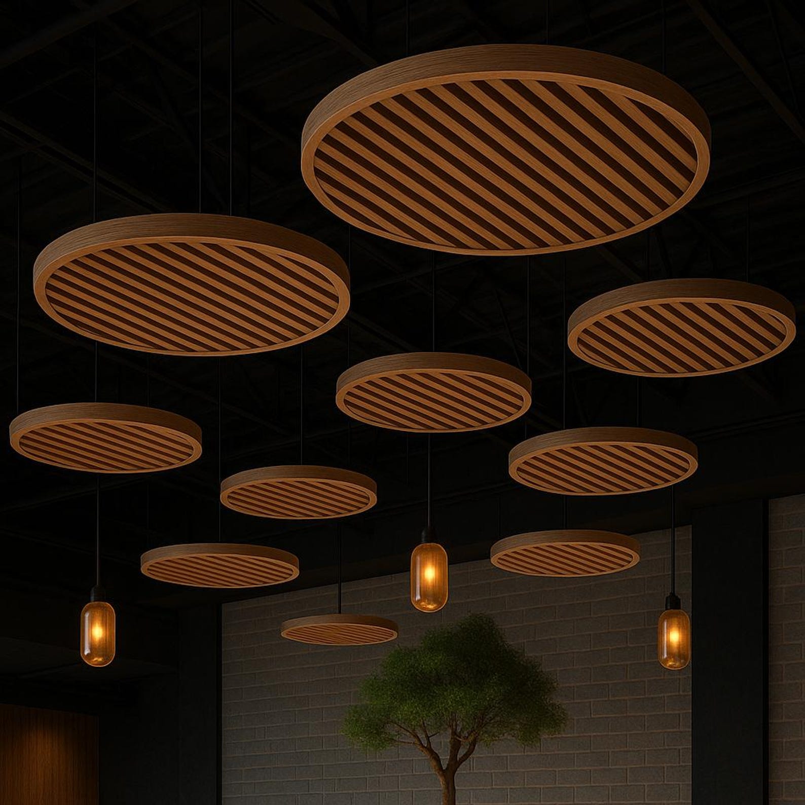 Premium “cloud” Ceiling Panels, Natural Wood Ceiling Panels – Custom ...