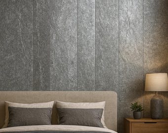 Wandpaneele in Steinoptik • MDF mit echtem Schiefer verkleidet • Natursteinpaneele • Moderne Akzentwandpaneele • Luxuriöse, strukturierte Wanddekoration