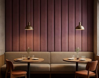Custom Upholstered Wall Panels for Restaurant Interiors – Acoustic Wall Décor & Seating Backdrop