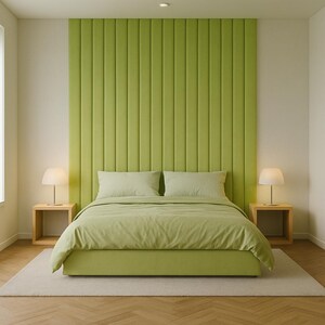 Full Wall Upholstered Headboard Panels – Custom Large Soft Panels – Modern Style Look