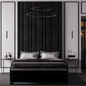 Personalized/Custom Made - Upholstered Twin/Double/Queen/King Headboards Bedroom Headboard - Wall Panels-Wall Art-Wall Decor-Easy to Install
