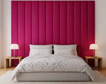 Tête de lit entièrement capitonnée – Panneaux souples grand format sur mesure – Style moderne