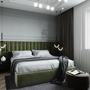Personalized/Custom Made - Upholstered Twin/Double/Queen/King Headboards Bedroom Headboard - Wall Panels-Wall Art-Wall Decor-Easy to Install