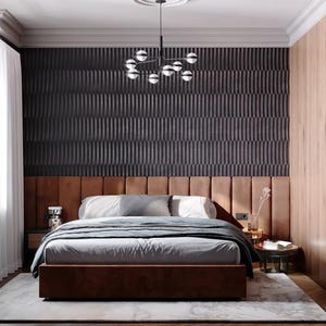 Personalized/Custom Made - Upholstered Twin/Double/Queen/King Headboards Bedroom Headboard - Wall Panels-Wall Art-Wall Decor-Easy to Install
