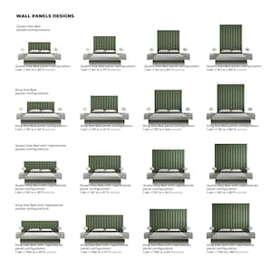 Personalisiert/maßgefertigt Gepolsterte Zwillinge/Doppel/Königin/KönigInnen Kopfteile Schlafzimmer Kopfteil Wandplatten-Wandkunst-Wanddekoration-Einfach zu montieren Bild 4