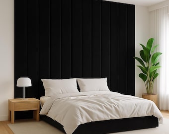 Full Wall Upholstered Headboard Panels – Custom Large Soft Panels – Modern Style Look
