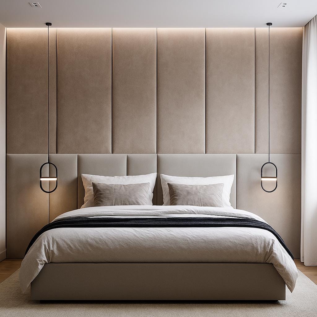 Living Room Wall Panels – Soft Upholstered Wall Decor – Acoustic Fabric ...