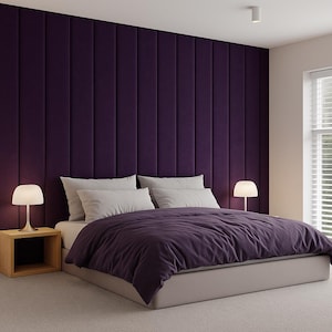 Full Wall Upholstered Headboard Panels – Custom Large Soft Panels – Modern Style Look