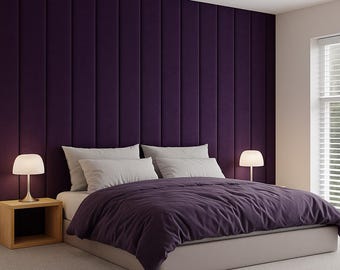 Tête de lit entièrement capitonnée – Panneaux souples grand format sur mesure – Style moderne