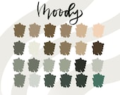 Moody Color Palette|| Earth Tone Color Palette || procreate palette
