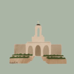 Newport Beach, California Temple Print || LDS Temple, LDS Temple art, LDS temple print