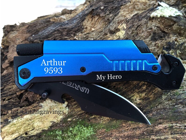 Personalized Law Enforcement Gift Tactical Knife Police Etsy