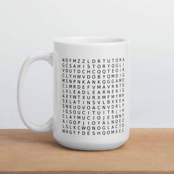 Classical Conversations Word Search Mug • Perfect For CC Director, Tutor, Parent, Student End of Year Gift • Cycle 1 2 3