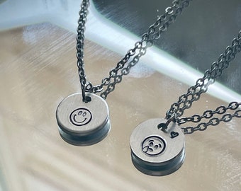 Sad Emoji Necklace Etsy