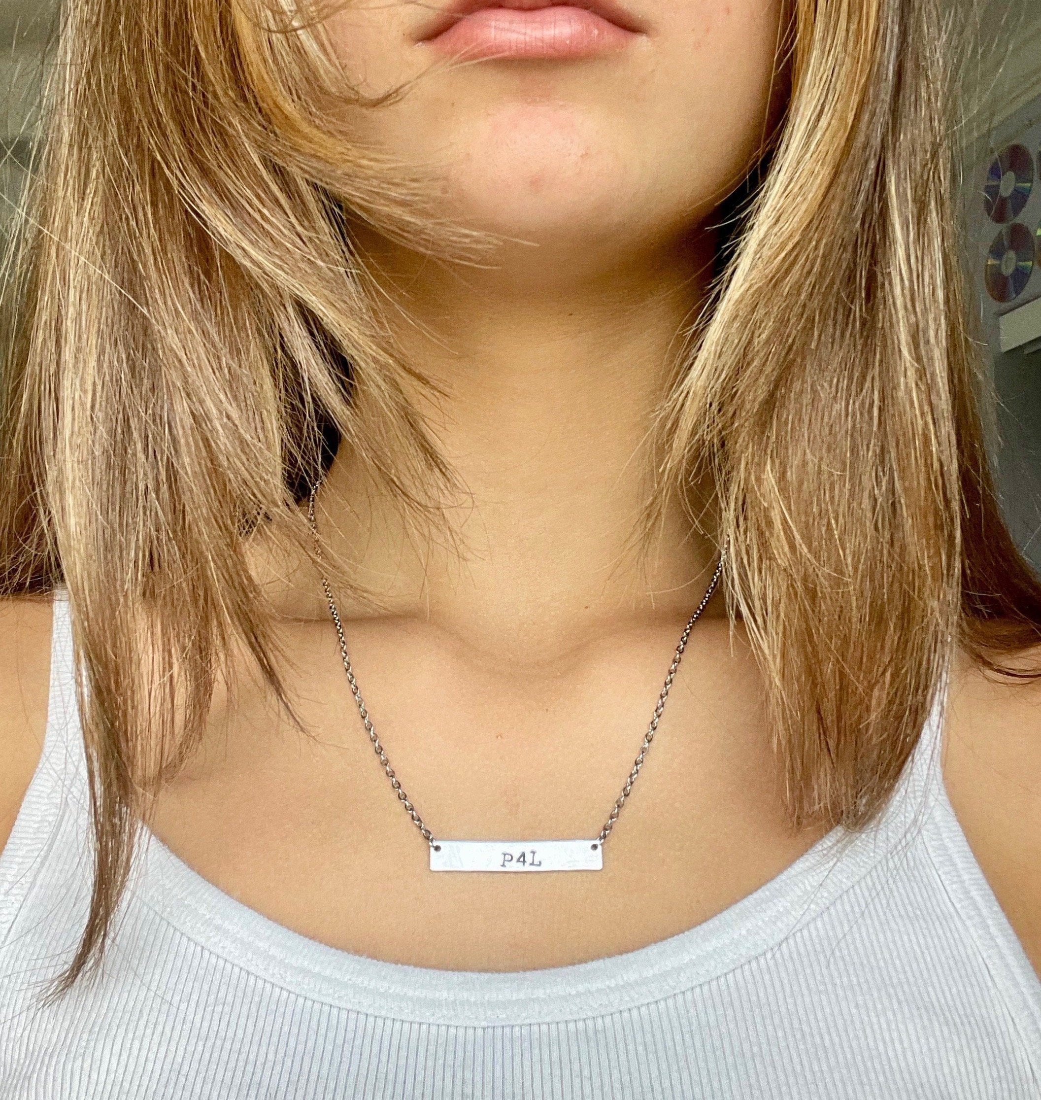 P4L Pogue For Life Outer Banks Handgestempelde staafketting