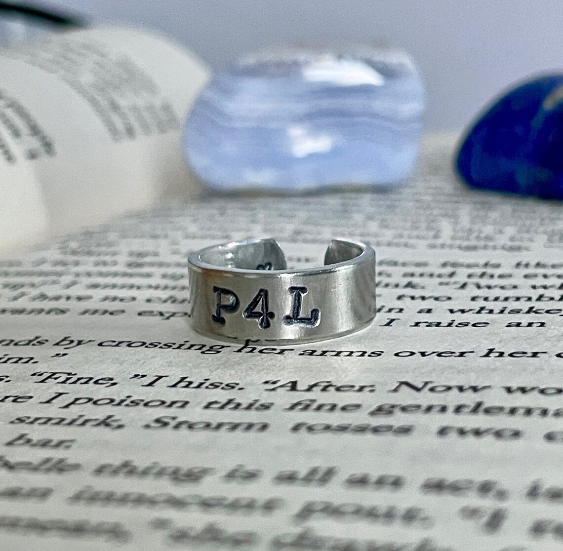 P4l Rings P4L / Pogue for Life / Outer Banks / Hand Stamped Metal Ring / Secret ...
