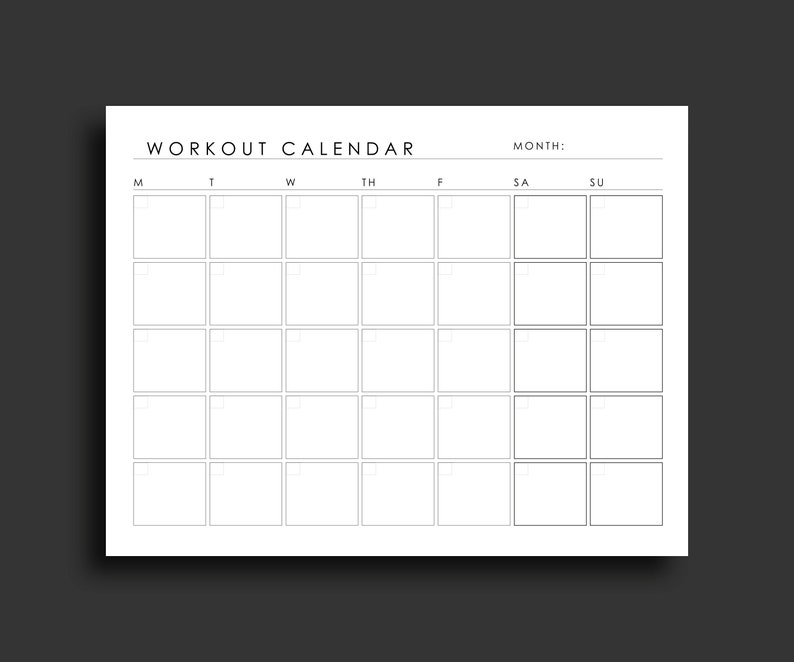 Exercise session Planner Printable Exercise Calendar Conditioning Tracker Health Planner Conditioning Calendar Fitness Planner Printable Planner 8.5 x 11 graphic regarding Fitness Calendar Printable known as Exercise Planner Printable Exercise routine Calendar Exercise Tracker Fitness Planner Health Calendar Exercise Planner Printable Planner 8.5 x 11