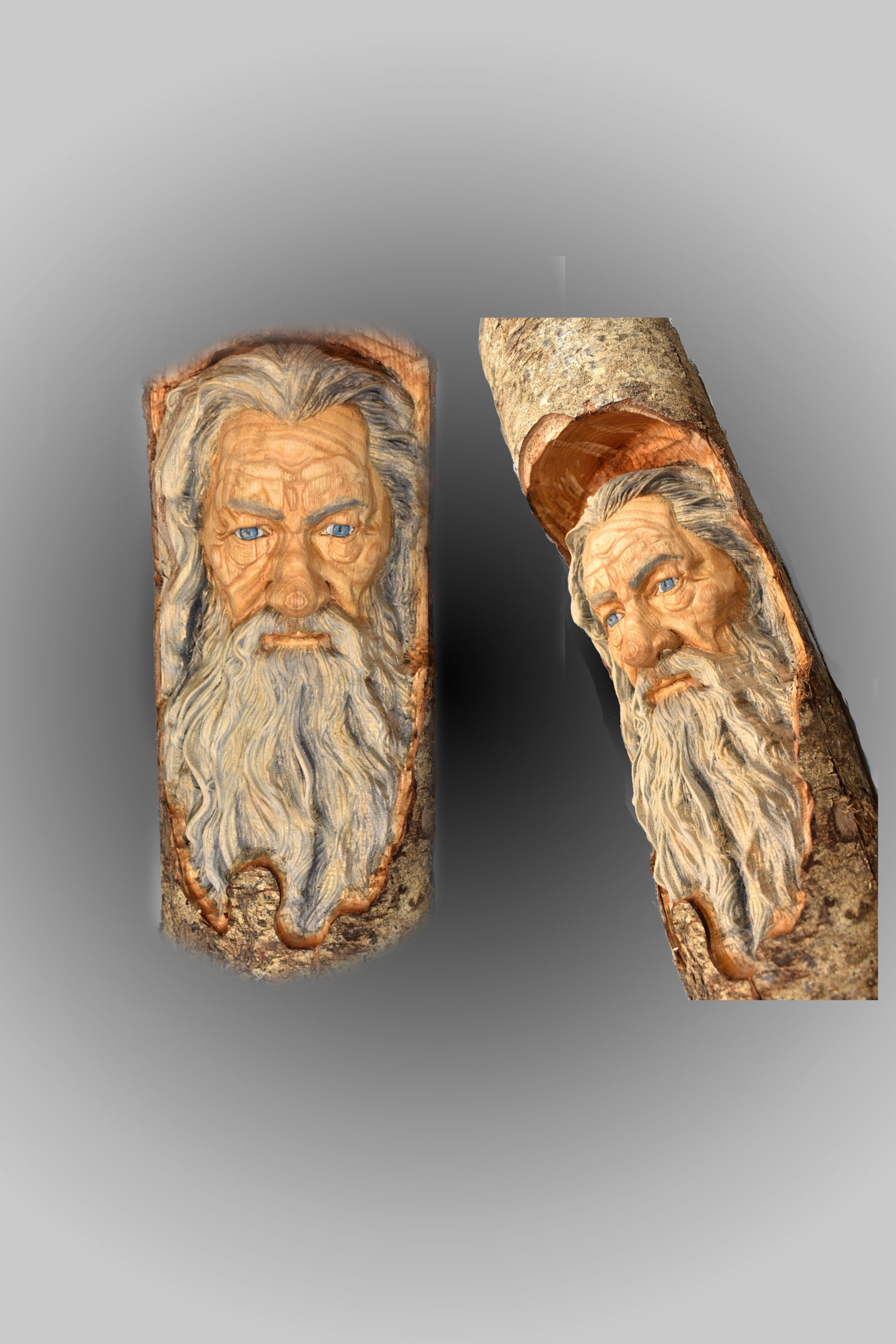 Spiritual Balance. Wood Sculpture art by Dobe Art