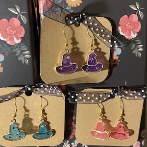 Halloween Witches Hat Earrings