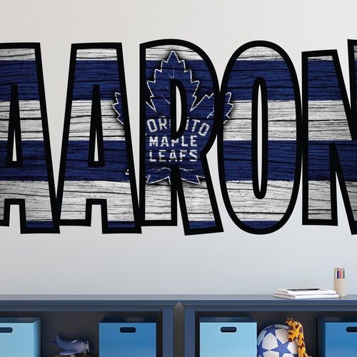 Custom Name Wall Decal Vintage Wall Art Hockey Kids Decor Etsy