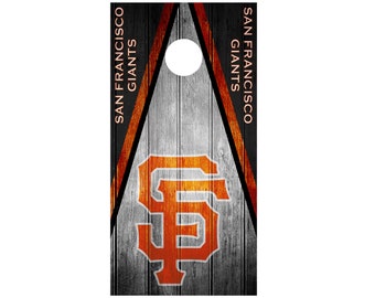 San Francisco Giants Cornhole Skin Wrap Baseball Wood Decal Vinyl Sticker DR560 