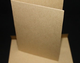 A7 Folded Cards - 24/set | Wedding Program Paper | Kraft Note Card |  | Brown Kraft Note Card | Kraft Cardstock | Kraft Tent card