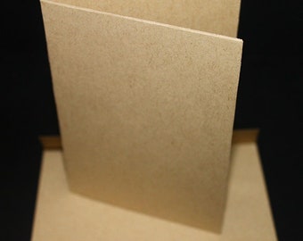 A7 Folded Cards - 25/set | Wedding Program Paper | Kraft Note Card |  | Brown Kraft Note Card | Kraft Cardstock | Kraft Tent card