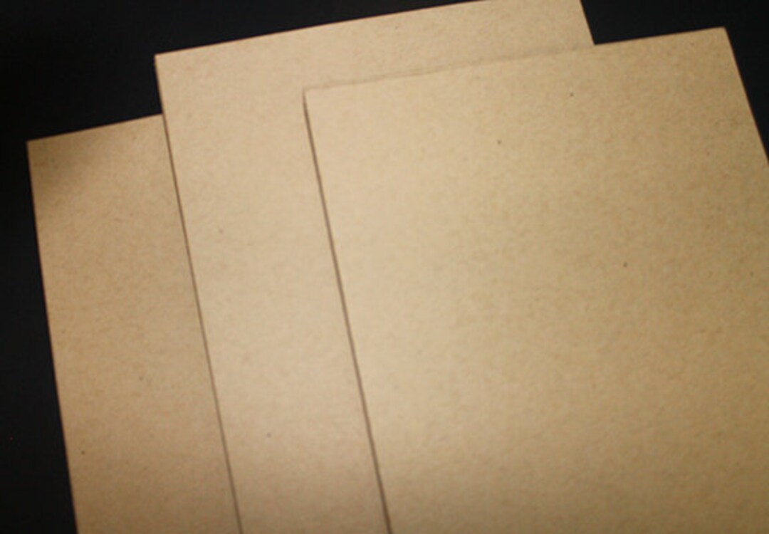 Brown Kraft Cardstock 50/set 100lb Card Stock Paper 8.5 Etsy