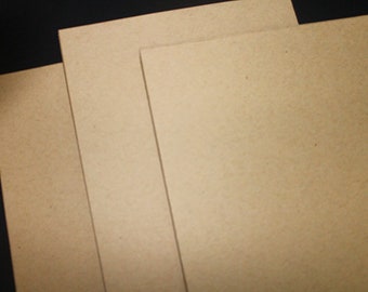 Brown Kraft Cardstock - 25/set, 100lb | Card stock paper | 8.5 x 11 Kraft Card stock | Kraft Wedding Paper | Blank Cardstock | Precut Paper