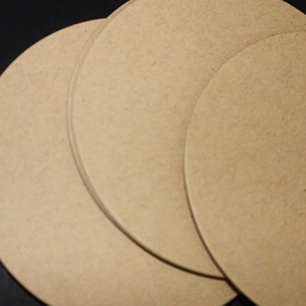 Kraft Card voorraad 25/pk | 4 inch cirkels | Gerecyclede cirkels | Grote card stock cirkels | | Blank | Lege cirkels