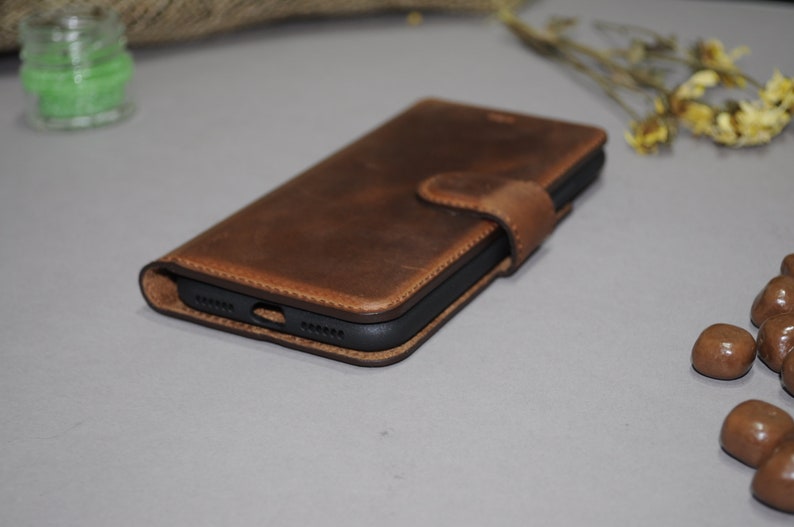 iPhone XXS Leather Wallet Case 5.8 iPhone 10 Magnetic Detachable Removable cover