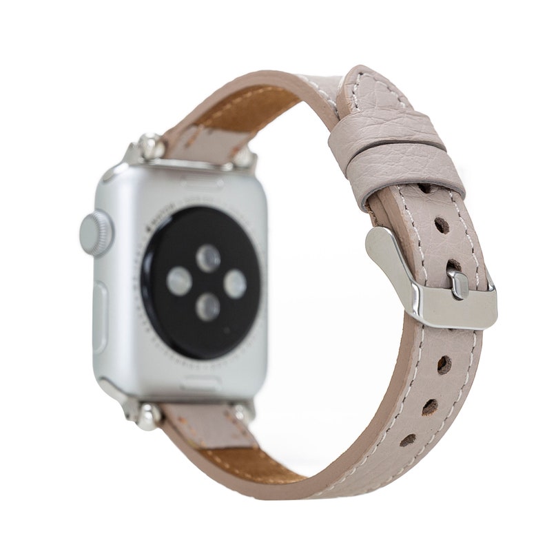 Apple Watch Band 40mm 38mm Women Beige Leather Classy iWatch Etsy