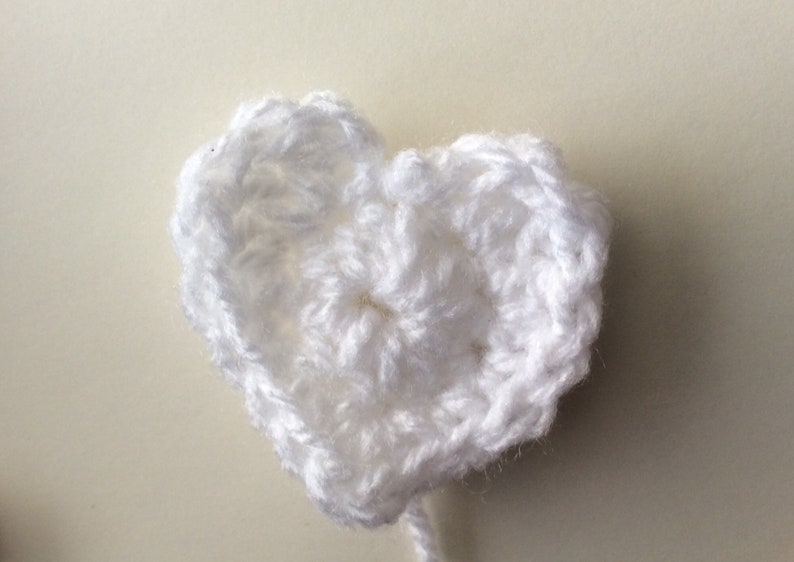 4cm Pink shades cardmaking embellishments scrapbooking applique Set of 20 Crochet hearts
